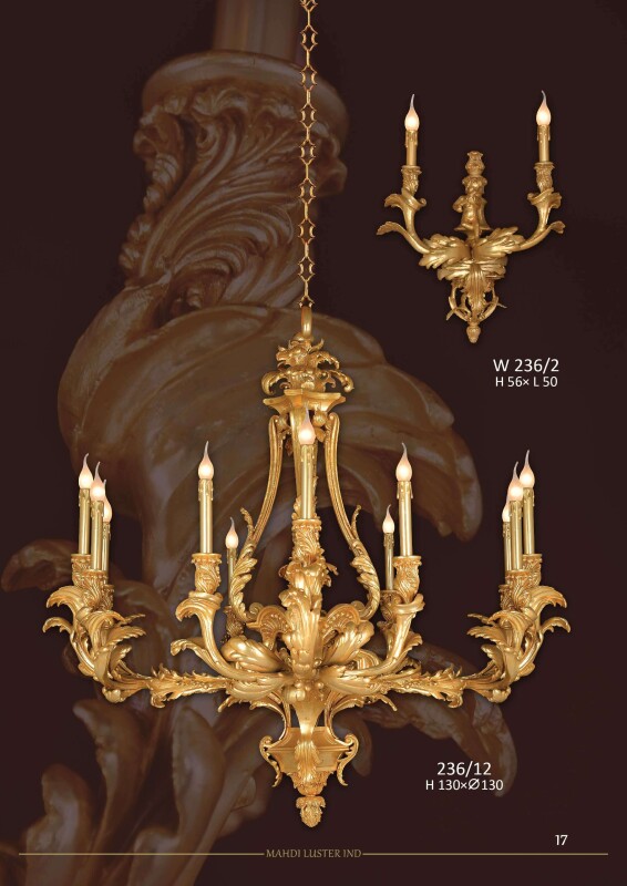 Đèn đồng mạ vàng