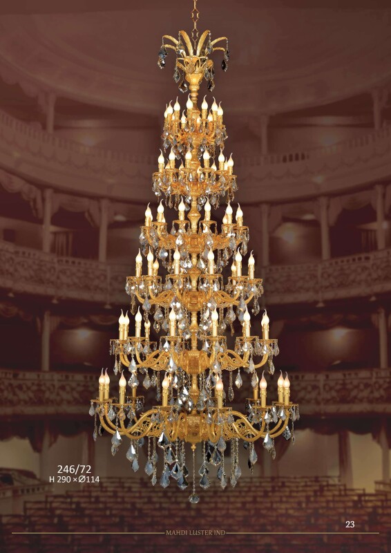 Đèn thả Đồng mạ vàng