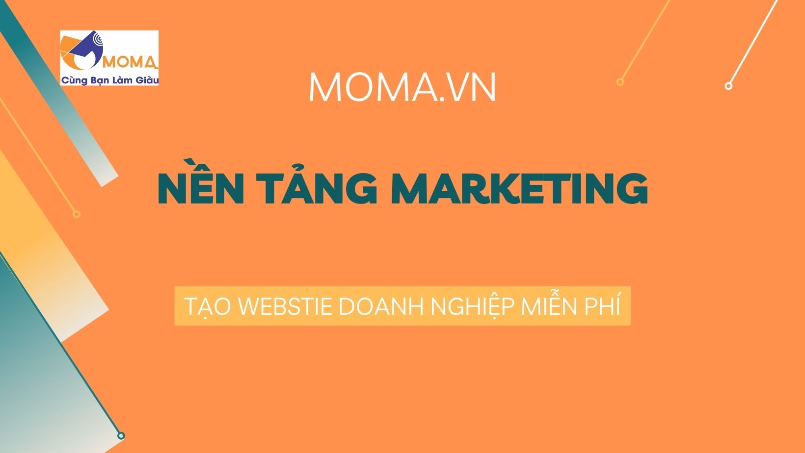 Thiết kế website doanh nghiệp miễn phí với moma