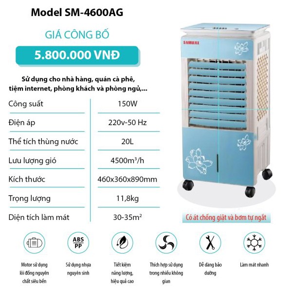 Máy làm mát Model SM-4600AG